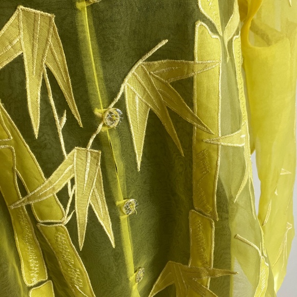 Vintage Vibrant Yellow Sheer Duster - Picture 6 of 10